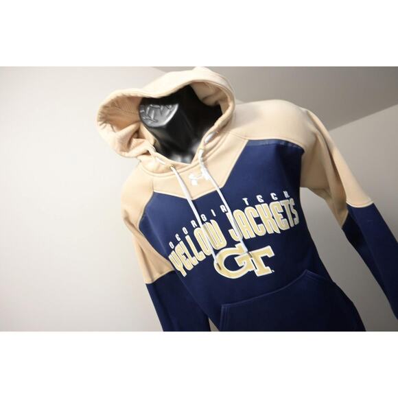 Under Armour Hoodie Performance Georgia Tech Jacket Mens Sz Small - Picture 1 of 8